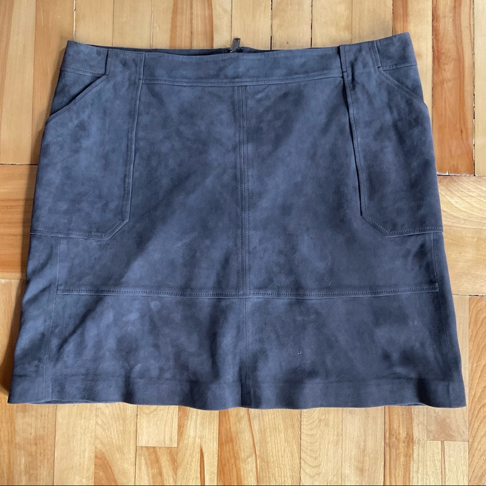 Jaeger Genuine Suede Mini Skirt